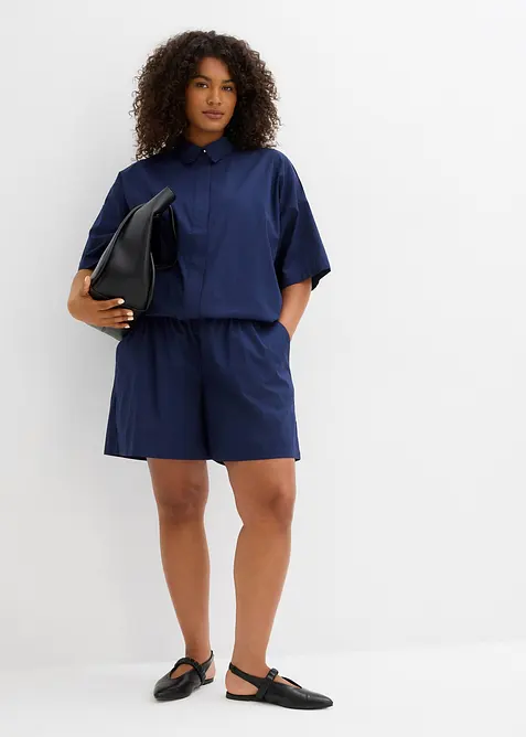 Slip-on shorts van puur katoen, bonprix