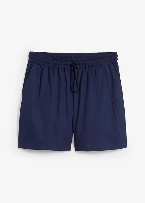 Slip-on shorts van puur katoen, bonprix