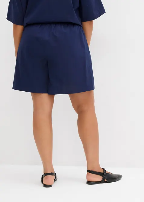 Slip-on shorts van puur katoen, bonprix