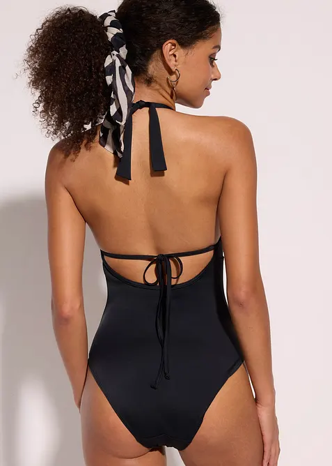Halter badpak met een diep decolleté, bonprix