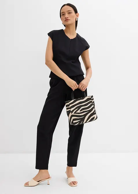 Capri broek van piqué, bonprix