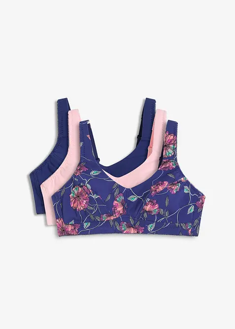 Bh zonder beugels met biologisch katoen (set van 3), bonprix