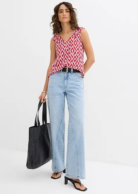 Blousetop van soepele viscose, bonprix