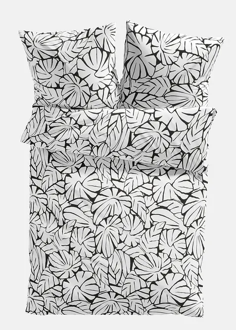 Dekbedovertrek met bladermotief, bonprix