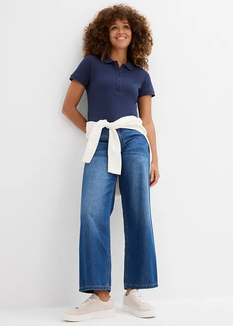 Piqué poloshirt van biologisch katoen, bonprix