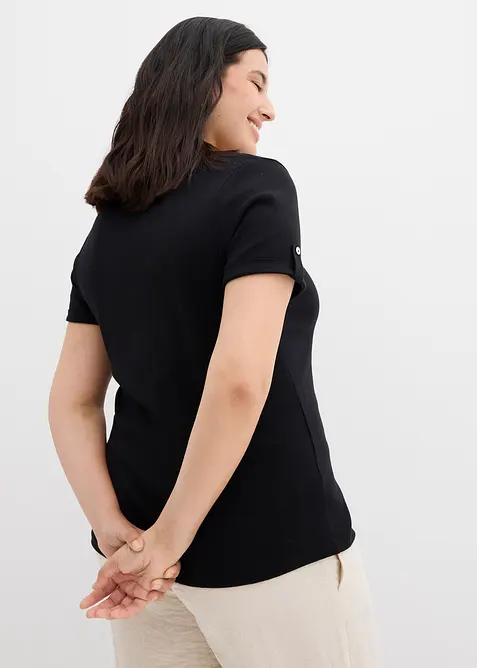 Henley shirt van puur biologisch katoen, bonprix