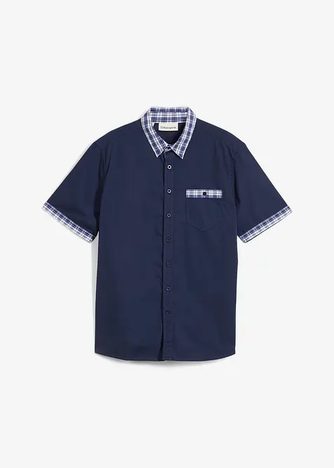 Overhemd van katoen met korte mouwen, bonprix