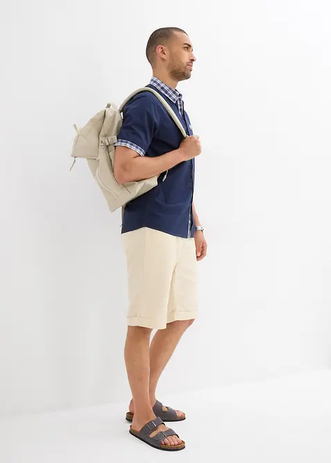 Overhemd van katoen met korte mouwen, bonprix