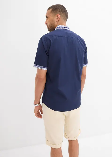 Overhemd van katoen met korte mouwen, bonprix