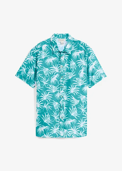 Overhemd met korte mouwen van viscose, bonprix