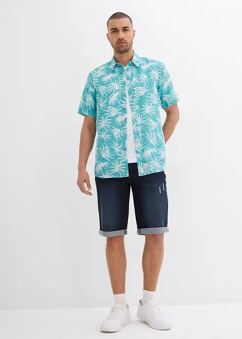 Overhemd met korte mouwen van viscose, bonprix