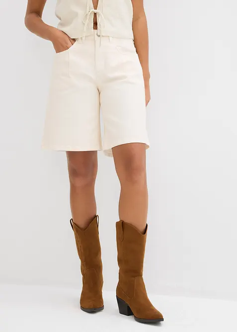 Jeans bermuda, mid waist, bonprix