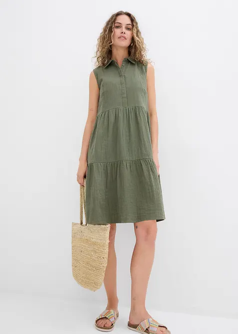 Tuniekjurk van luchtige mousseline, bonprix