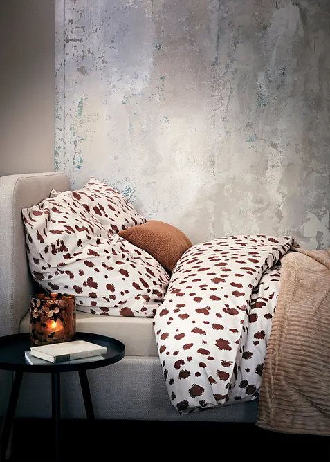 Dekbedovertrek met stippen, bonprix