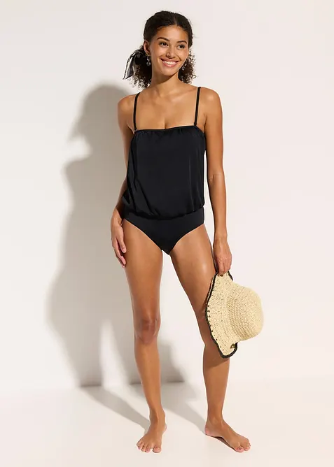 Bandeau badpak met afneembare bandjes, bonprix