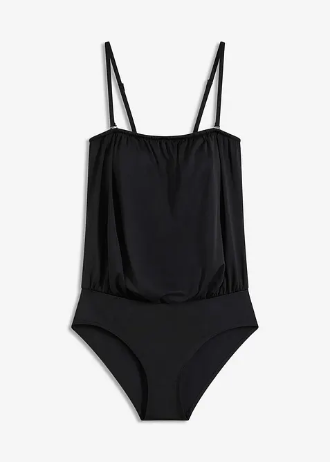 Bandeau badpak met afneembare bandjes, bonprix