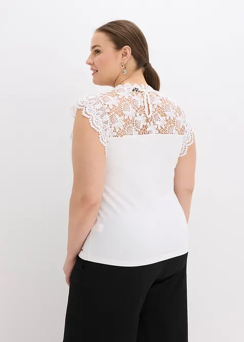 Shirt met kant, bonprix