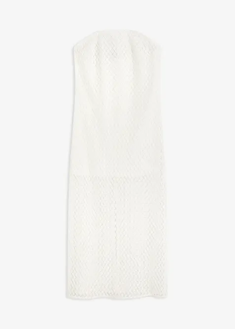 Off shoulder jurk met kant, bonprix