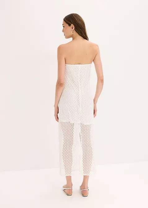 Off shoulder jurk met kant, bonprix