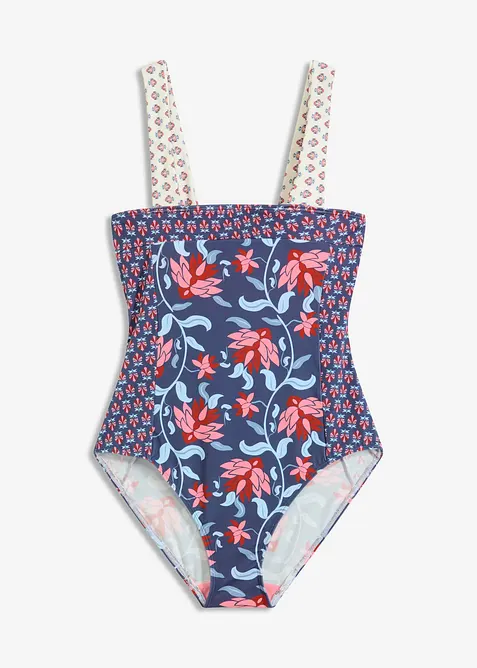 Bandeau badpak met brede bandjes, bonprix