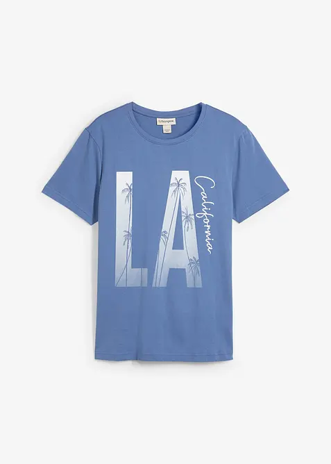 T-shirt van biologisch katoen, slim fit, bonprix