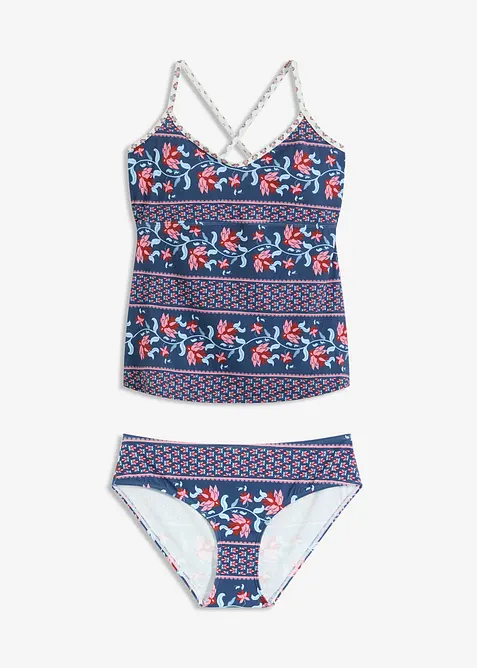 Tankini (2-dlg. set) met gekruiste bandjes, bonprix