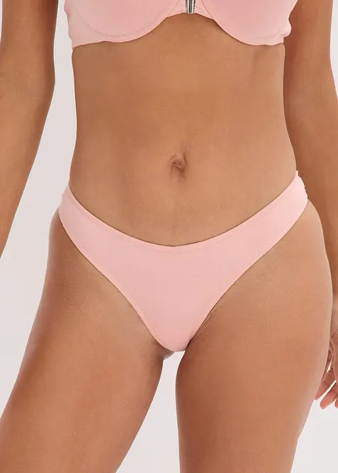 V-string met comfortabel katoen (set van 2), bonprix