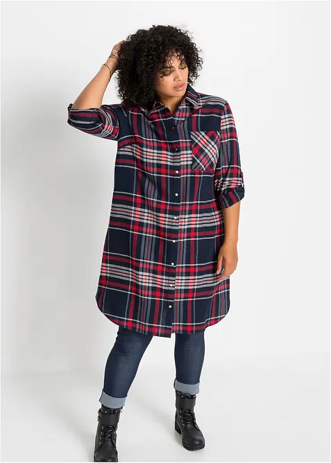 Overhemdjurk van puur katoen, bonprix