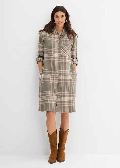 Overhemdjurk van puur katoen, bonprix