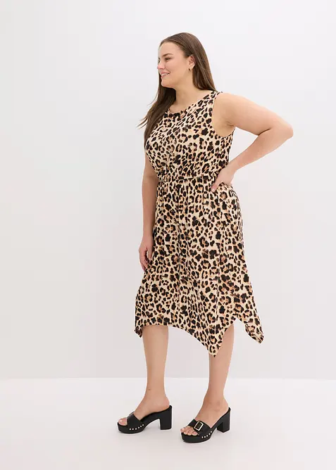 Gedessineerde jersey jurk, bonprix