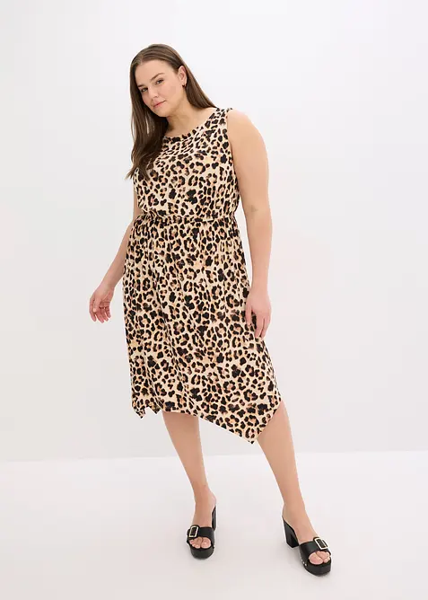 Gedessineerde jersey jurk, bonprix