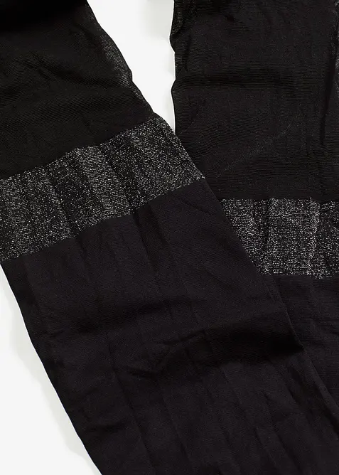 Overknee panty 70 den met glinsterende boord, bonprix