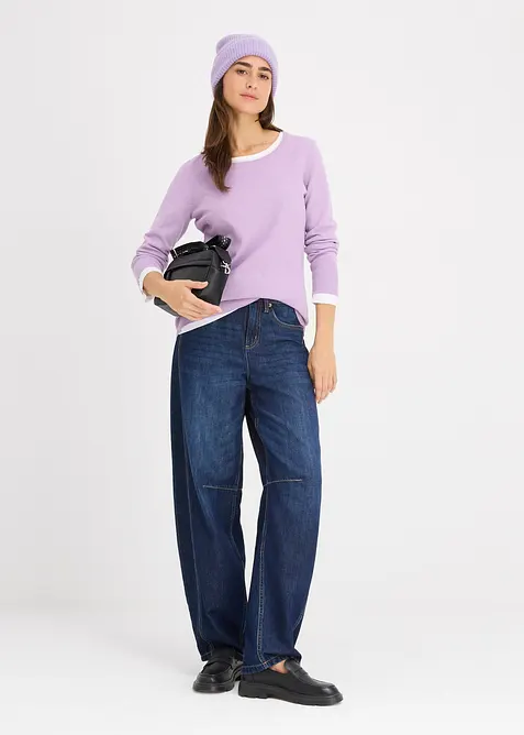 Basic trui met gerecycled materiaal, bonprix