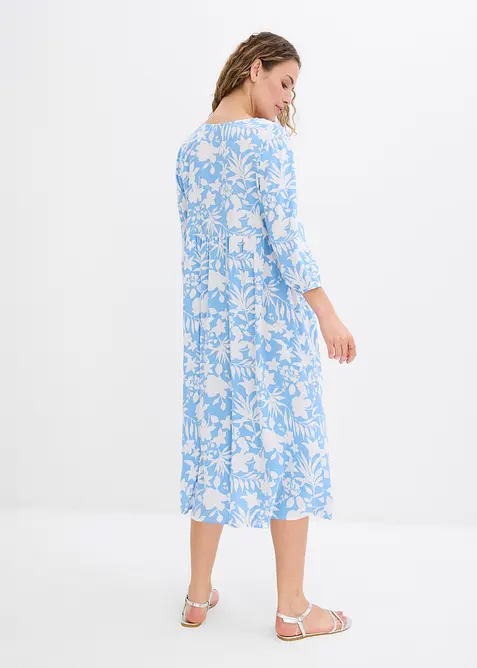 Midi jurk van soepele viscose, bonprix