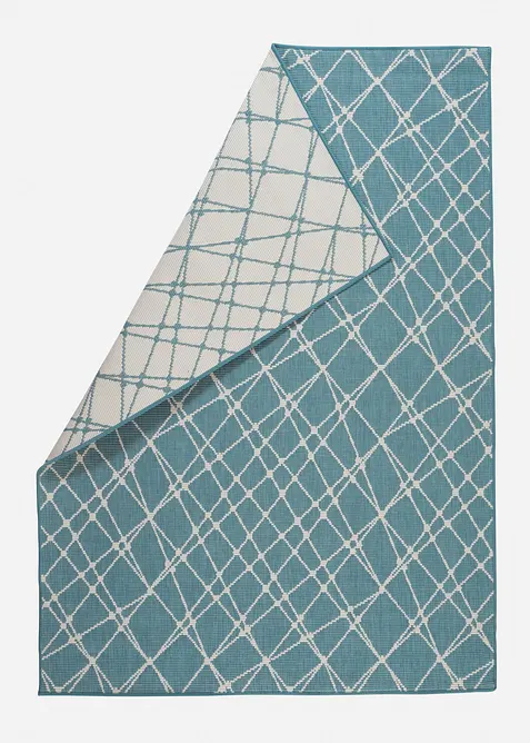 Omkeerbaar vloerkleed voor binnen en buiten met een modern patroon, bonprix