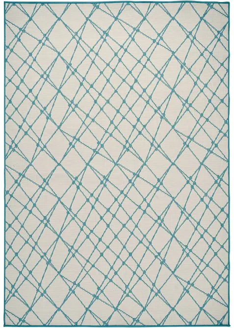 Omkeerbaar vloerkleed voor binnen en buiten met een modern patroon, bonprix