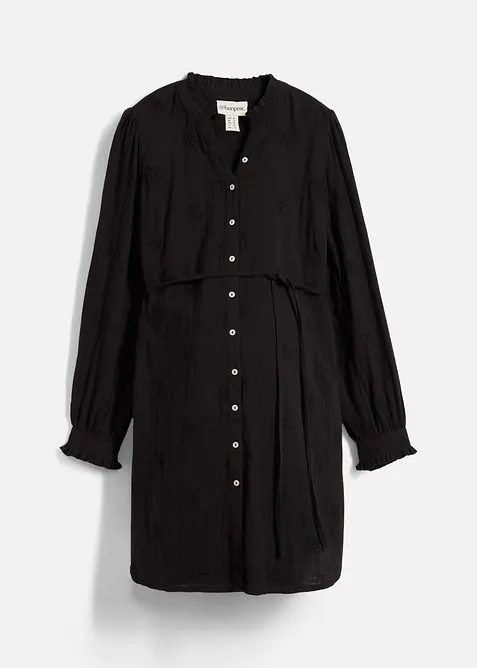 Zwangerschaps-blousejurk van zachte katoenen mousseline, bonprix