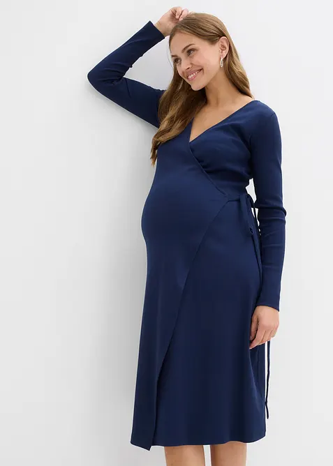 Wikkeljurk voor de zwangerschap en daarna van biologisch katoen, bonprix