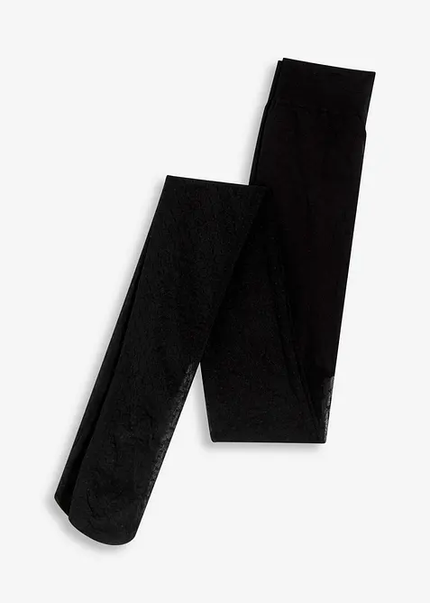 Panty 30 den in netlook met stippen, bonprix