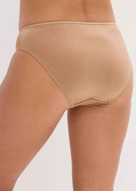 Slip met glanzend effect (set van 2), bonprix