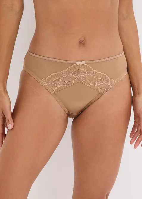 Slip met glanzend effect (set van 2), bonprix