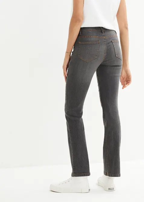 Bootcut stretch jeans, mid waist, bonprix