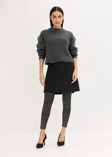 Thermo legging van glittergaren, bonprix