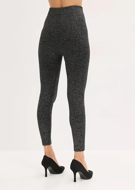 Thermo legging van glittergaren, bonprix
