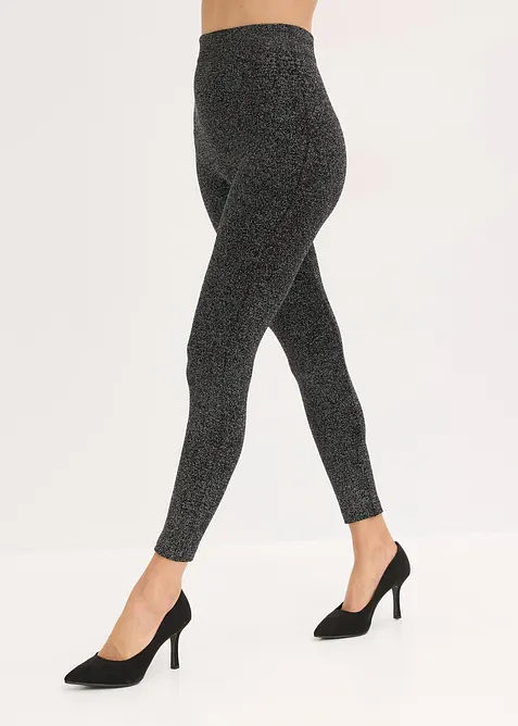 Thermo legging van glittergaren, bonprix