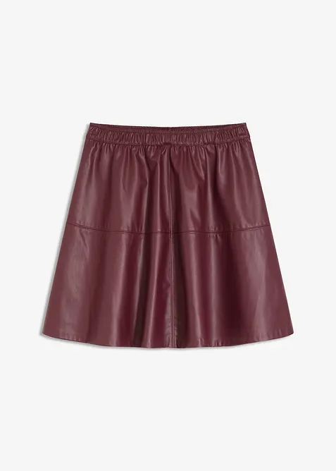 Korte imitatieleren rok, bonprix