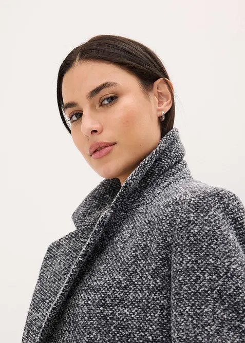 Korte jas in wollen look, bonprix