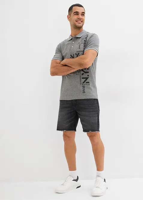 Piqué poloshirt van puur katoen, slim fit, korte mouw, bonprix