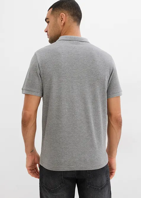 Piqué poloshirt van puur katoen, slim fit, korte mouw, bonprix