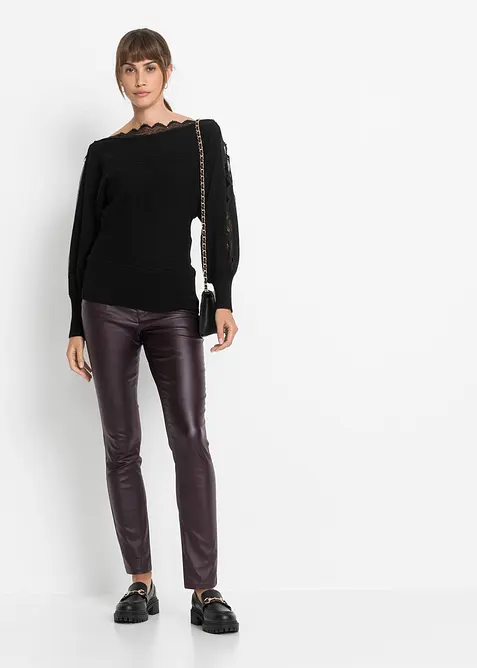 Trui van een soepele viscosemix, bonprix